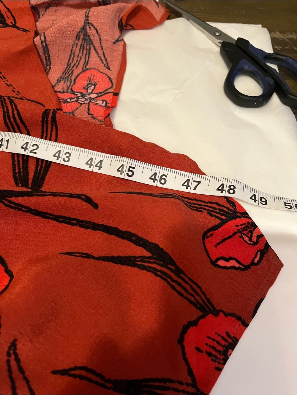 NWT Anthropologie size XSP midi slip dress in red - Picture 9 of 10